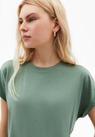 Bayan Yeşil Modal Sıfır Yaka Tişört