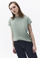 Bayan Yeşil Modal Bot Yaka Tişört