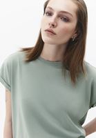Bayan Yeşil Modal Bot Yaka Tişört
