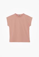 Bayan Pembe Modal Sıfır Yaka Tişört