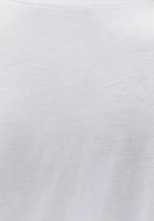 Bayan Beyaz Modal Bot Yaka Tişört