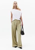 Bayan Beyaz Modal Asimetrik Tişört