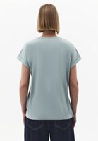 Bayan Yeşil Modal Taş Detaylı Tişört