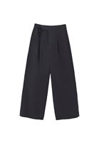 Bayan Siyah Modal Straight-Fit Pantolon