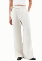 Bayan Krem Modal Straight-Fit Pantolon