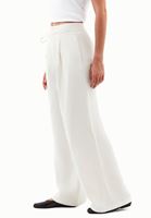 Bayan Krem Modal Straight-Fit Pantolon