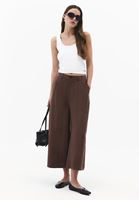 Bayan Kahverengi Modal Culotte Pantolon