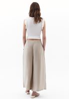 Bayan Bej Modal Culotte Pantolon