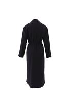 Bayan Siyah Modal Bağlama Detaylı Midi Elbise