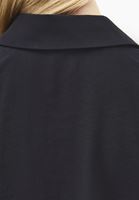 Bayan Siyah Modal Bağcıklı Oversize Gömlek