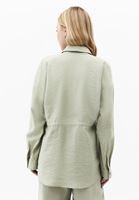 Bayan Yeşil Modal Bağcıklı Oversize Gömlek