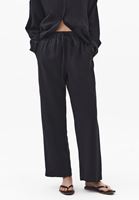 Bayan Siyah Modal Straight-Fit Pantolon