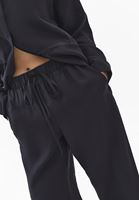 Bayan Siyah Modal Straight-Fit Pantolon