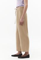 Bayan Bej Modal Straight-Fit Pantolon