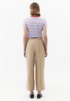 Bayan Bej Modal Straight-Fit Pantolon
