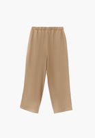 Bayan Bej Modal Straight-Fit Pantolon