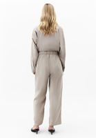 Bayan Bej Modal Straight-Fit Pantolon