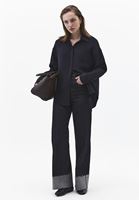 Bayan Siyah Modal Oversize Gömlek