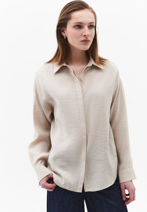 Oversize Gömlek ve Pantolon Kombini