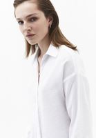 Bayan Beyaz Modal Oversize Gömlek