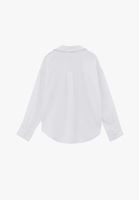 Bayan Beyaz Modal Oversize Gömlek