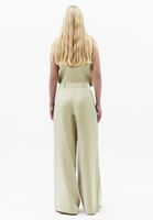 Bayan Yeşil Modal Wide-Leg Pantolon