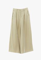 Bayan Yeşil Modal Wide-Leg Pantolon