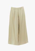 Bayan Yeşil Modal Wide-Leg Pantolon