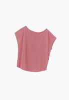 Bayan Pembe Modal Bot Yaka Tişört