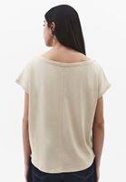 Bayan Bej Modal Bot Yaka Tişört