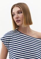 Bayan Çok Renkli Modal Bot Yaka Tişört