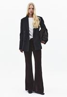 Bayan Krem Modal Bot Yaka Kazak