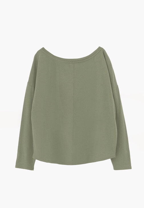 Triko Kazak ve Barrel-Fit Pantolon Kombini