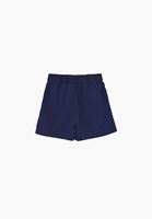 Bayan Lacivert Yüksek Bel Mini Şort ( TENCEL™ )
