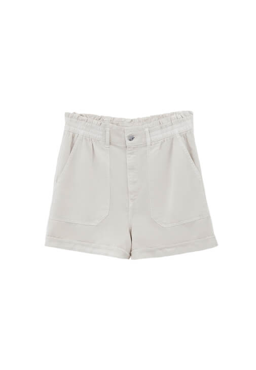 Tencel Şort ve Cepli Gömlek Kombini