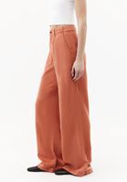 Bayan Turuncu Wide-Leg Pantolon ( TENCEL™ )