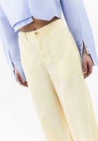 Bayan Sarı Wide-Leg Pantolon ( TENCEL™ )