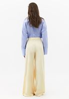 Bayan Sarı Wide-Leg Pantolon ( TENCEL™ )