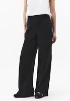 Bayan Siyah Wide-Leg Pantolon ( TENCEL™ )