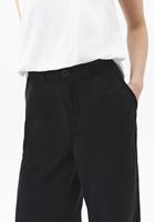 Bayan Siyah Wide-Leg Pantolon ( TENCEL™ )