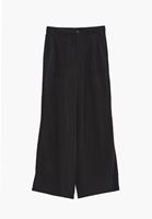 Bayan Siyah Wide-Leg Pantolon ( TENCEL™ )