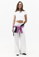 Bayan Bej Wide-Leg Pantolon ( TENCEL™ )