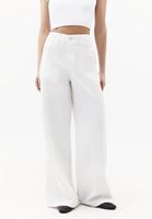 Bayan Bej Wide-Leg Pantolon ( TENCEL™ )