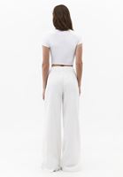 Bayan Bej Wide-Leg Pantolon ( TENCEL™ )