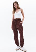 Bayan Kahverengi Orta Bel Jogger Pantolon ( TENCEL™ )