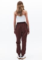 Bayan Kahverengi  Orta Bel Jogger Pantolon ( TENCEL™ )