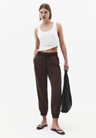 Bayan Kahverengi Orta Bel Jogger Pantolon ( TENCEL™ )