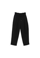 Bayan Siyah Ultra Yüksek Bel Baggy-Fit Pantolon ( TENCEL™ )