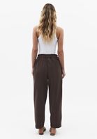 Bayan Kahverengi Ultra Yüksek Bel Baggy-Fit Pantolon ( TENCEL™ )