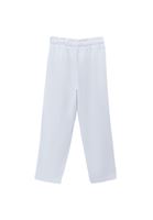 Bayan Beyaz Ultra Yüksek Bel Baggy-Fit Pantolon ( TENCEL™ )